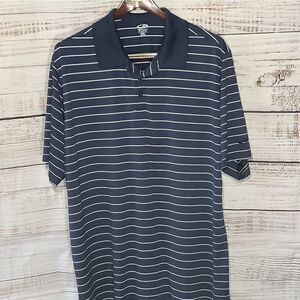 1039 - Mens Champion C9 Blue Striped Polo Size XXL